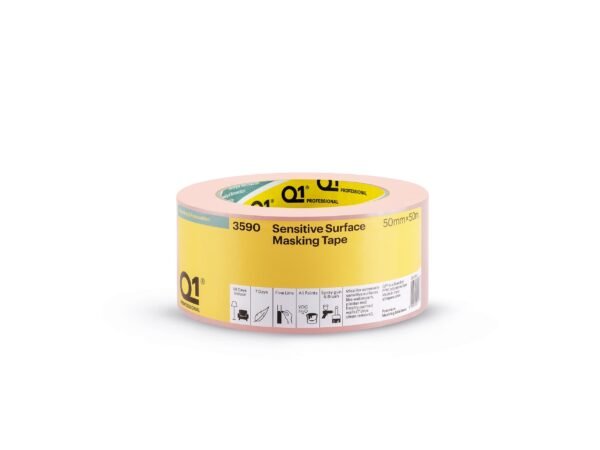 Q1 Pink Sensitive Surface Masking Tape 50mm